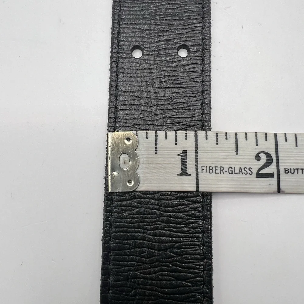 Gap Genuine Leather Studded Belt M Dark Brown Vs Black Multi Strand Double Prong